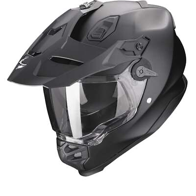 #ad Scorpion ADF 9000 Air Solid Matt Pearl Black Adventure Helmet New Fast Shi... $337.94
