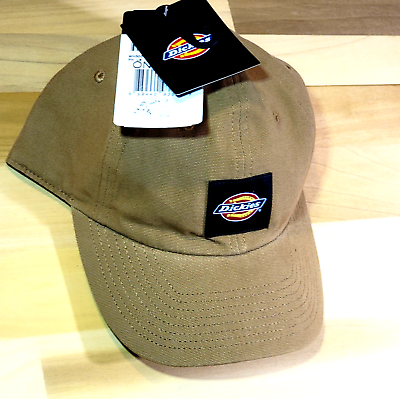#ad DICKIES BASEBALL HAT CAP ADULT ONE SIZE BROWN NEW CANVAS MENS SNAP BACK DAD NWT $14.90