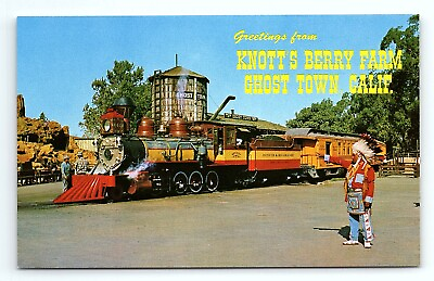 #ad Greetings Knott#x27;s Berry Farm Ghost Town California Vintage Large Letter Postcard $5.00