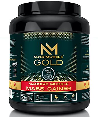 #ad NUTRIMUSCLE MASSIVE GOLD MUSCLE MASS GAINER POWDER 2.5 LBS Pack $48.74