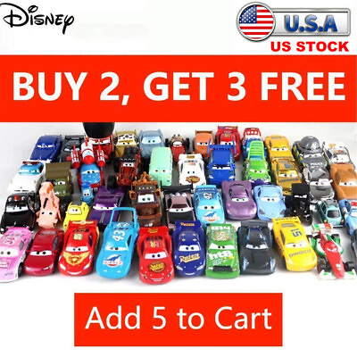 #ad Disney Pixar Cars Lightning McQueen 1:55 Diecast Metal Model Car Toy Gift Kids $11.99