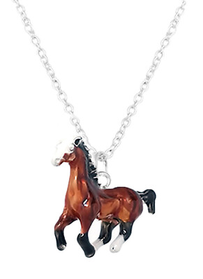 #ad 3D Horse Pendant Necklace $17.95