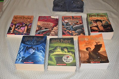 #ad Harry Potter series set by J.K. Rowling 1st Edition Varied Printing trade pb $49.99