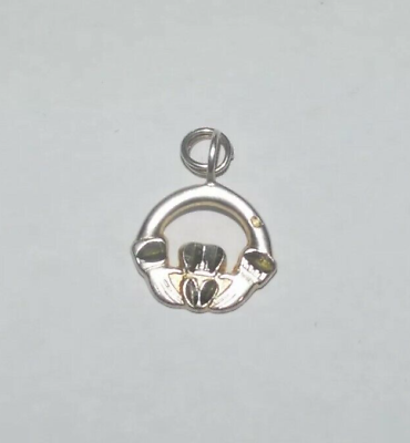#ad STERLING SILVER CLADDAGH PENDANT $11.00