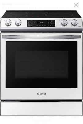 #ad Samsung Bespoke White Glass Induction Smart Range. WiFi Air Fry Convection. $2100.00