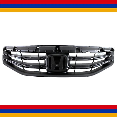 #ad HO1200203 Front Bumper Grille Upper Grill W Chrome For Honda Accord 2011 2012 $47.00