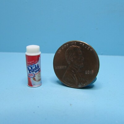 #ad Dollhouse Miniature Replica Can of Reddi Wip Whipping Cream $3.14