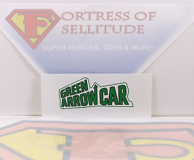 #ad Repro Mego 8quot; Scale Figure Vehicle parts Green Arrow Car UNCUT stickeremblem $9.99