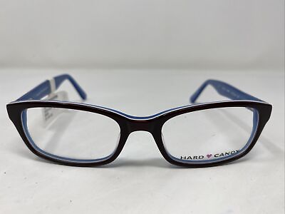 #ad Hard Candy HC18 BWN 51 18 135 Brown Blue Plastic Full Rim Eyeglasses Frame ZY33 $50.00