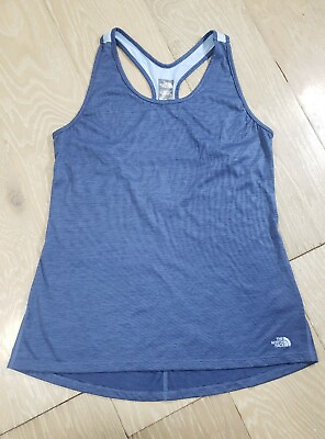 #ad The North Face Women#x27;s Athletic Sportswear Tank Top Flash Dry Large Blue Singlet $12.93