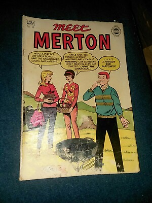 #ad Dave Berg MEET MERTON 18 super comics 1960#x27;s teen humor silver age good girl art $15.62
