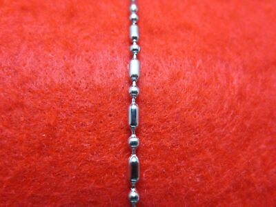 #ad 2.4mm STAINLESS STEEL SILVER BALL amp; OVAL CHAIN 7quot; 48quot; W LOBSTER CLAW CLASP $4.79