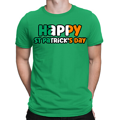 #ad Happy St Saint Patricks Day Irish Ireland Paddys Mens Womens T Shirts Top #DNE GBP 7.59