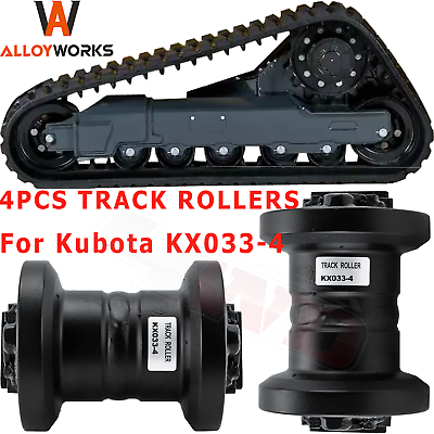 #ad 4x Track Roller Bottom Roller For Kubota Model KX033 4 Undercarriage RC788 21702 $439.00