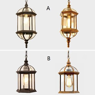 #ad Outdoor Pendant Light Balcony Chandelier Lighting Home Ceiling Light Garden Lamp $59.21