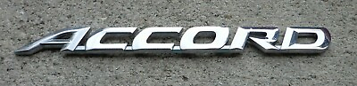 #ad Honda Accord emblem badge decal logo trunk rear chrome script OEM Genuine Stock $18.87