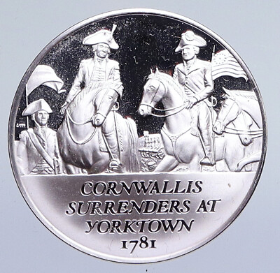 #ad 1970 United States REVOLUTION History CORNWALL LOSES Proof Silver Medal i94883 $223.65