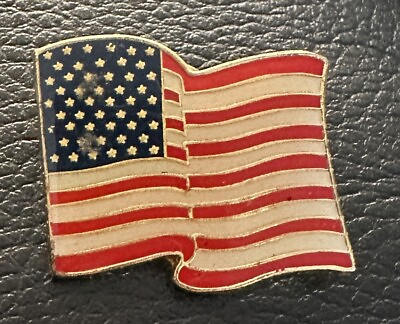 #ad American Flag USA Patriotic Enamel Pin Lapel Pinback Souvenir 1 1 4” $5.99