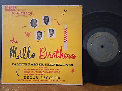 #ad The Mills Brothers ‎– Famous Barber Shop Ballads Volume One 1949 10quot; Decca VG $6.99