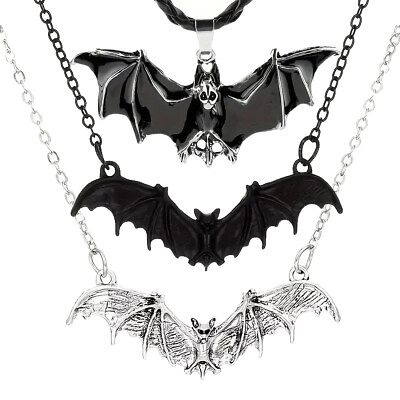 #ad Flying Bat Jewelry Batman Punk Gothic Pendant Necklace $11.68