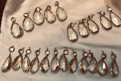 #ad #ad Lot of 22 Vintage Glass Chandelier Prisms $45.95