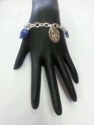 #ad Beautiful Religious Link Charm Bracelet $59.99