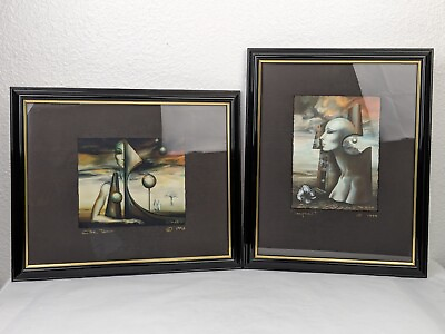 #ad Lot Of 2 ORA TAMIR Surrealist Giclee Ltd Edition Of 250 Signed Numbered Framed $260.99
