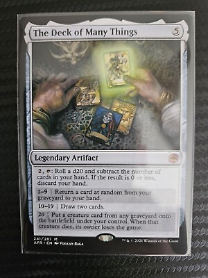 #ad MTG The Deck of Many Things AFR 241 281 Non Foil Pack Fresh $9.00