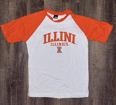 #ad Vintage Illinois Fighting Illini TSI Sportswear Embroidered T Shirt Orange Xl $15.00