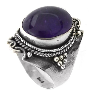 #ad 925 Sterling Silver with Amethyst Stone $27.00