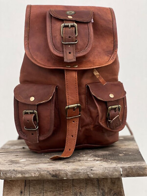 #ad Vintage Leather Cross Body Shoulder Handcrafted Leather Bag $42.30
