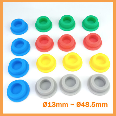#ad Silicone Rubber Hole Plugs Round Seal Blanking End Caps Seal Bung 13mm 48.5mm AU $2.19