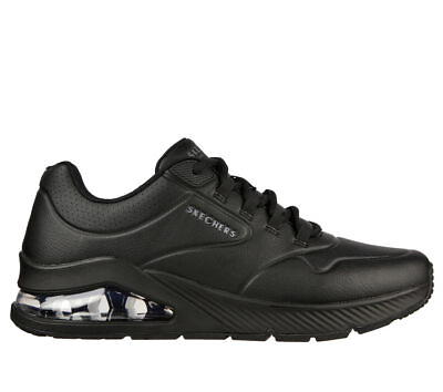 #ad Skechers Wide Fit Sport Black Men#x27;s shoes Air Cushion Memory Foam Comfort 232181 $56.99