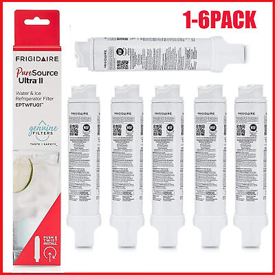 #ad 1 6Pcs Frigidaire EPTWFU01 Pure Source Ultra II Refrigerator Water Filter Sealed $11.08