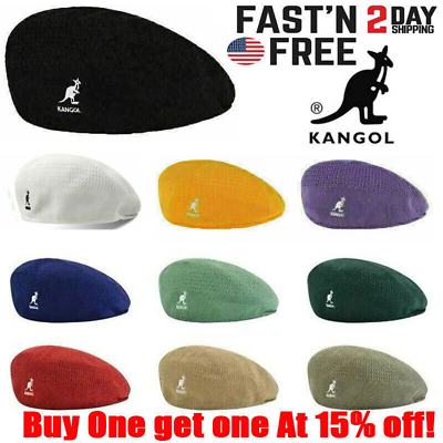 #ad #ad Kangol Breathable Beret Hat Summer Newsboy Woven Flat Caps Casual Men Women USA $7.99