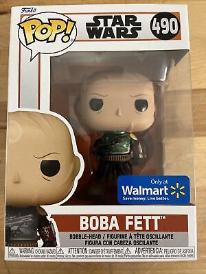 #ad Boba Fett Unmasked Funko Pop Star Wars #490 Walmart Exclusive 2022 $18.99