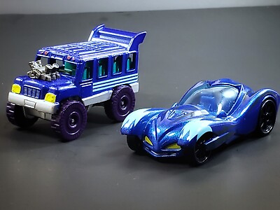 #ad PJ Masks CAT CAR and BUS Die Cast Vehicles lot of 2 vehicles. 1:64 scale dioram $6.99