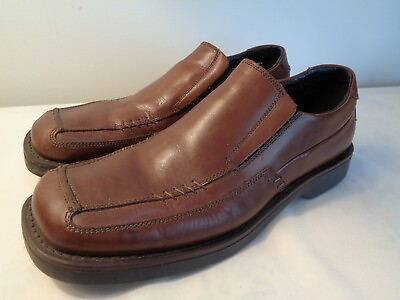 #ad Men#x27;s Alfani *Diego* brown leather slip on shoes 10 M $12.00