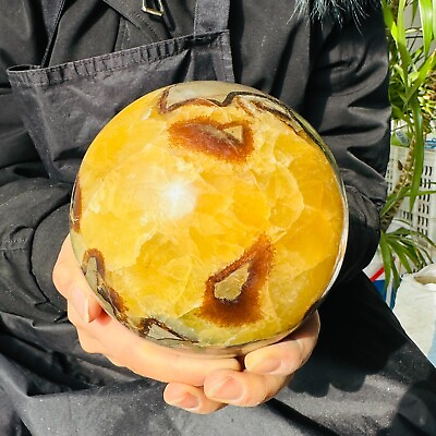 #ad 5.61LB Natural Dragon Septarian Geodetic Quartz Ball Therapy 2550g $153.00