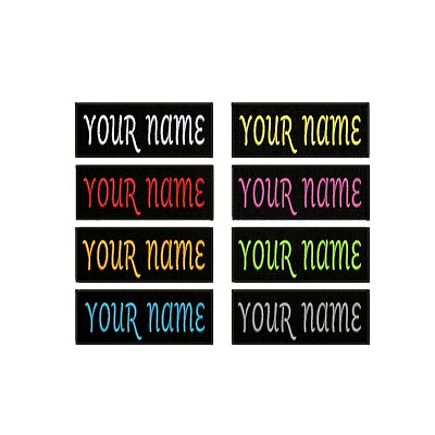 #ad Custom Your Name Personalized Tag Embroidered Iron on Patch DIY Applique Biker $3.98