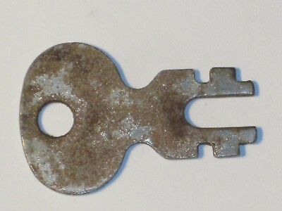 #ad vintage double sided warded skeleton key ornate old lock hardware $14.00