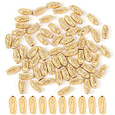 #ad 60 Pack Gold Virgin Mary Our Lady of Guadalupe Beads Virgin Mary Charms Loo... $14.23