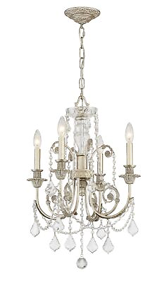 #ad Crystorama Lighting Group 5114 CL MWP Regis 4 Light 18quot;W Crystal Silver $598.00