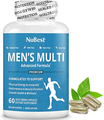 #ad Men’s Multi 18 by NuBest 20 Vitamins amp; Minerals 60 Vegan Capsules $32.89