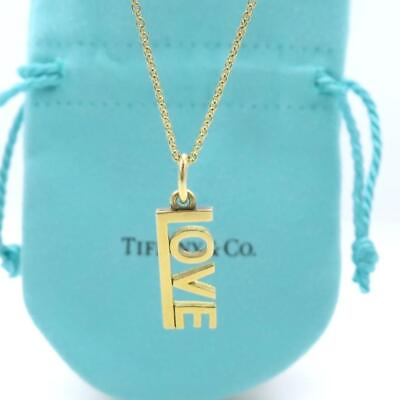 #ad Tiffany Yellow Gold Love Necklace Hs34 women necklace $951.31