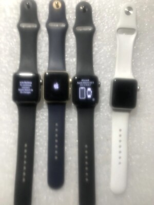 #ad Lot of 4 Apple Watch series 3 3 amp; 1 2 Series 38 MM Parts or Repair $136.66