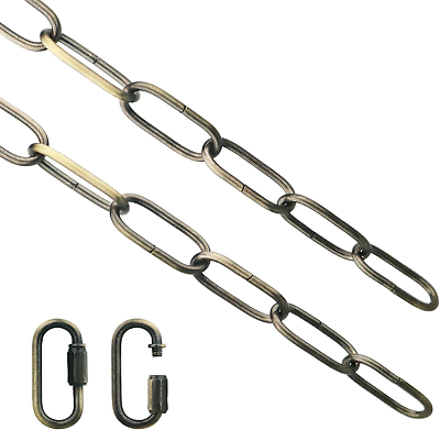 #ad Lighting Chain 6 Feet Bronze Light Fixture Chain Metal Chandelier Chain with $18.20