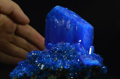 #ad Chalcanthite BIG blue crystal matrix Poland specimen copper sulfur like azurite $29.60