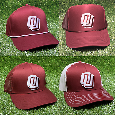 #ad Oklahoma Sooners OU Throwback 80s Slant Disco High Profile Hat Cap 🥎🏈NCAA🏈🥎 $22.00