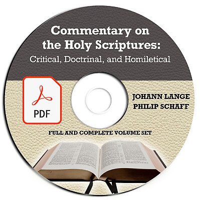 #ad #ad Commentary on Holy Scriptures Critical Doctrinal Johann Lange Philip Schaff DVD $10.99